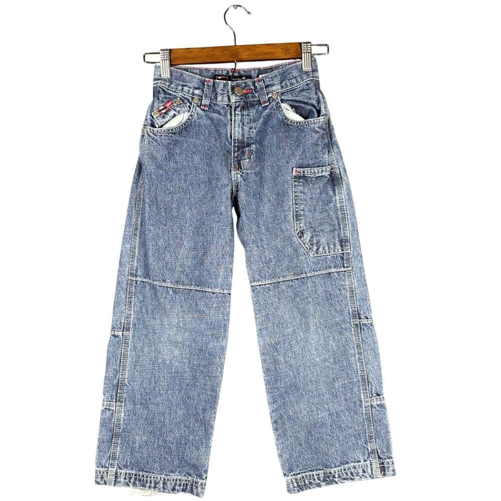 Bugle Boy Vintage Carpenter Jeans Boys 8R Medium Wash Denim Wide Leg Grunge Pant